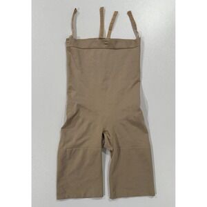 SPANX High Waisted Mid Thigh Short Shapewear w/ Built in Bra Hold Ups Size L 312